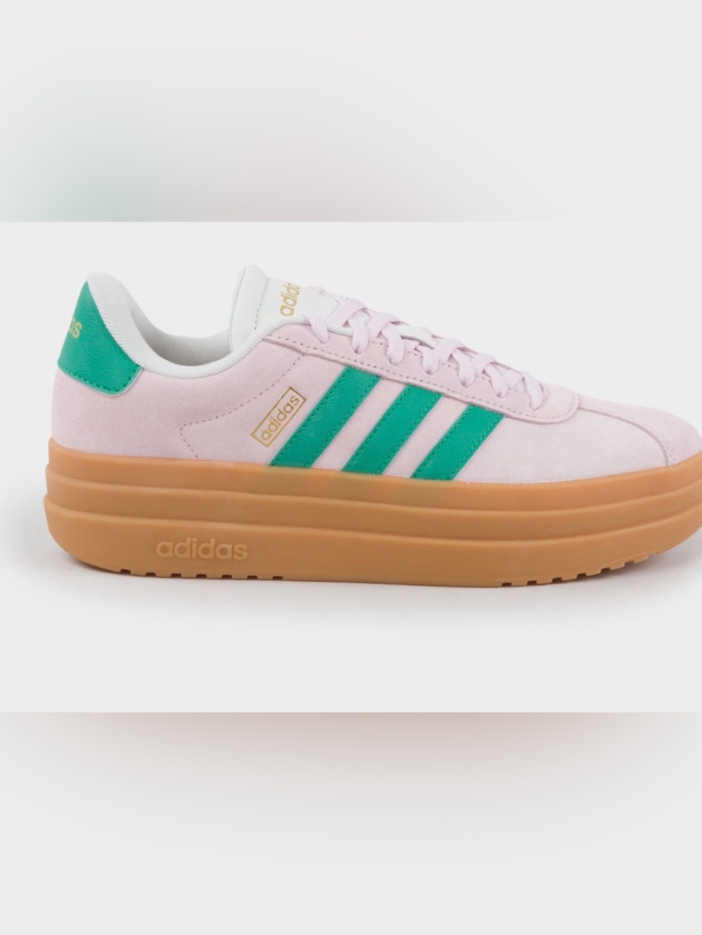 adidas VL Court Women’s Pink & Green Platform Sneaker